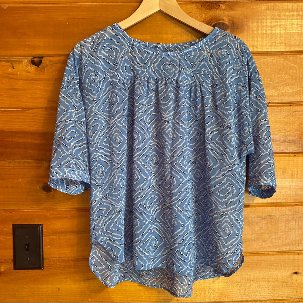 Blue Loft blouse
